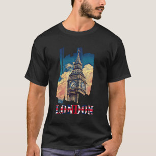 Londen Bezienswaardigheden Vintage UK Cool London T-shirt