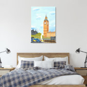 Londen Big Ben canvas kunst (Insitu (Slaapkamer))
