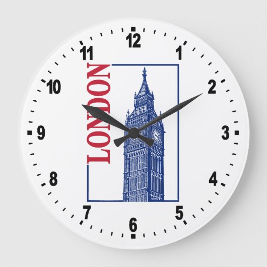 Londen, Big Ben Grote Klok (Voorkant)
