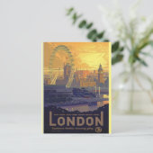  Londen Big Ben Parlement Thames River Briefkaart (Staand voorkant)