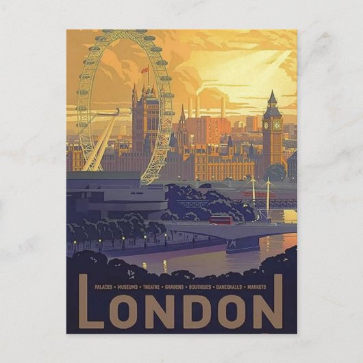  Londen Big Ben Parlement Thames River Feestdagenkaart (Voorkant)