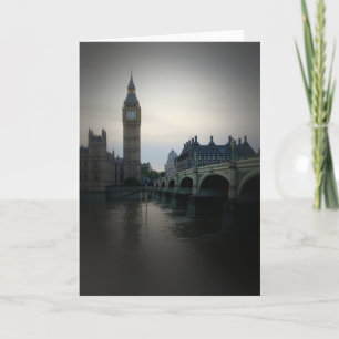Londen - Big Ben - Thames - Wenskaart Kaart