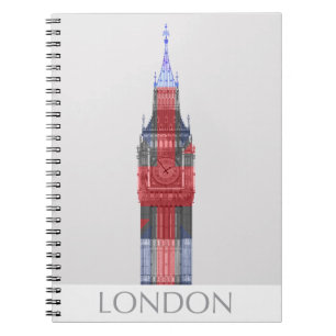 Londen Big Ben Union Jack Notitieboek