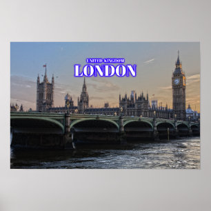 Londen Big Ben - Verenigd Koninkrijk Poster