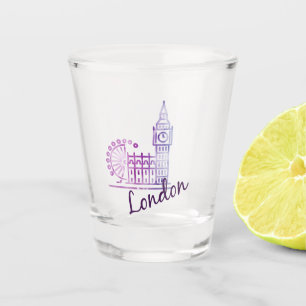 Londen, Big Ben, Verenigd Koninkrijk Shot Glas
