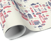 Londen bij Heart Cadeaupapier (Rol Hoek)