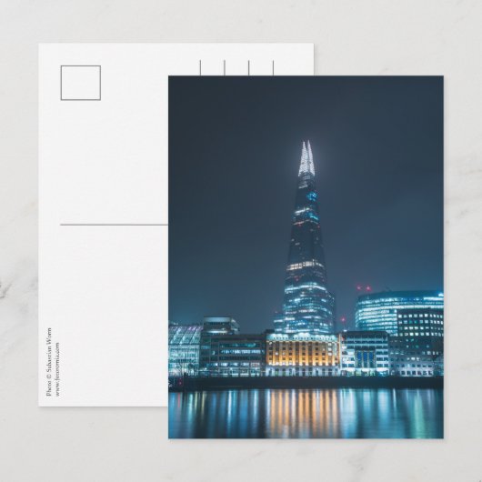 Londen bij Night Briefkaart (Voorkant / Achterkant)