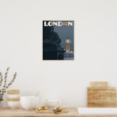 Londen bij Night Poster (Keuken)