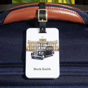 Londen Black Cab Taxi Bagagelabel – Iconisch Brits