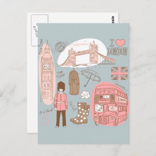 londen briefkaart (Voorkant / Achterkant)