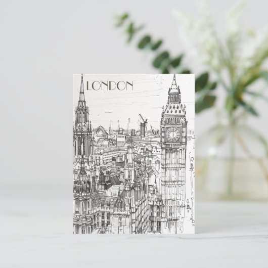 Londen Briefkaart (Staand voorkant)