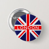 Londen: Britse vlag Ronde Button 5,7 Cm (Voorkant /achterkant)