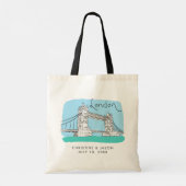 Londen bruiloft welkom tote bag (Achterkant)