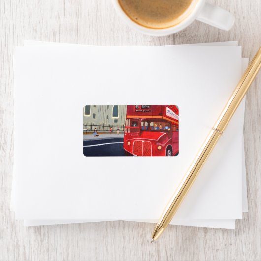 Londen Bus Adres Labels  (Insitu)