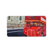 Londen Bus Adres Labels  (Voorkant)