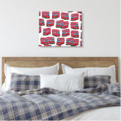 Londen Bus Canvas Afdruk (Insitu (Slaapkamer))
