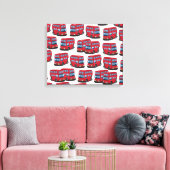 Londen Bus Canvas Afdruk (Insitu (Woonkamer))