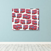 Londen Bus Canvas Afdruk (Insitu (Houten vloer))
