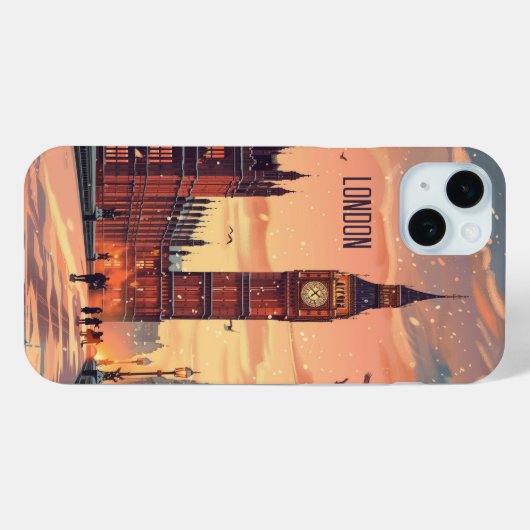 Londen Case-Mate iPhone Case (Achterkant (horizontaal))