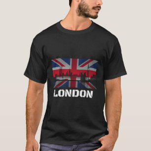 Londen City Britse vlag T-shirt
