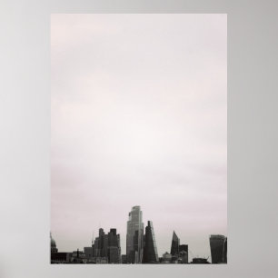Londen City Silhouet Poster