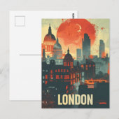 Londen Dark Art Briefkaart (Voorkant / Achterkant)