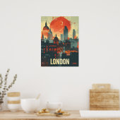 Londen Dark Art Poster (Keuken)