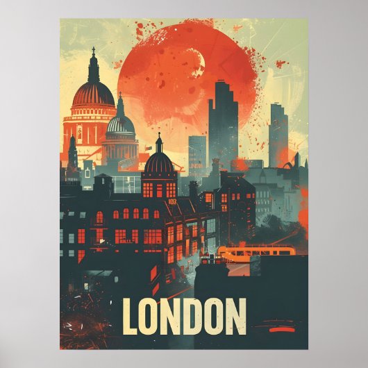 Londen Dark Art Poster (Voorkant)