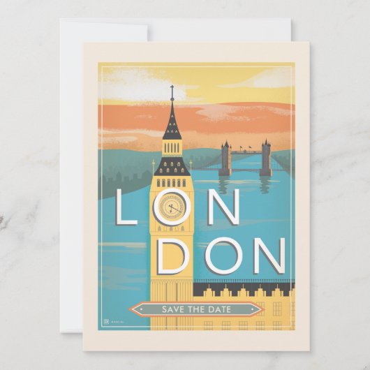 Londen | Datum opslaan - Foto Save The Date (Voorkant)