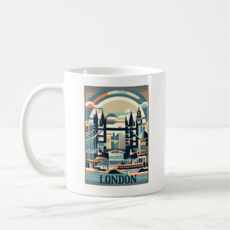 Londen Engeland Art Deco Koffiemok