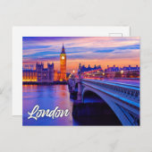 Londen, Engeland | Big Ben Briefkaart (Voorkant / Achterkant)