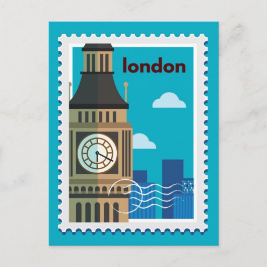 Londen Engeland Briefkaart (Voorkant)