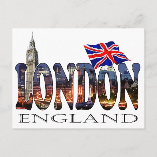 Londen Engeland Briefkaart (Voorkant)
