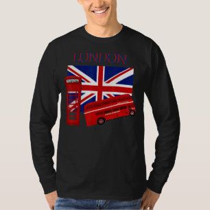 Londen Engeland Britse Unie Jack Vlag Voor Vrouwen T-shirt