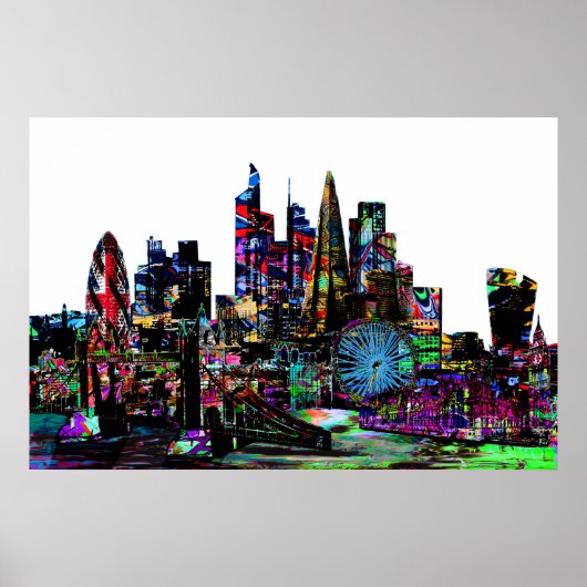 Londen, Engeland, graffiti Poster (Voorkant)