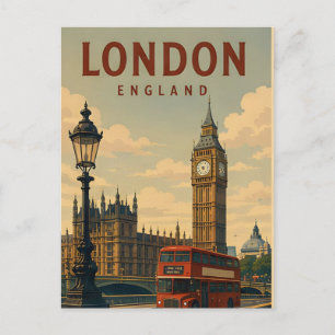 Londen Engeland Historische Monumenten Rivier Reiz Briefkaart
