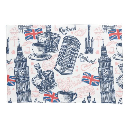 Londen, Engeland Kussensloop (Voorkant-Links)