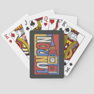 Londen, Engeland Levendig ontwerp Pokerkaarten