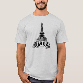 Londen Engeland met de Eiffeltoren T-shirt