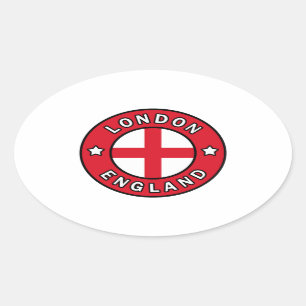 Londen Engeland Ovale Sticker