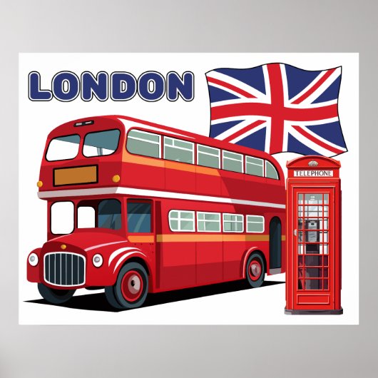 Londen Engeland Poster (Voorkant)