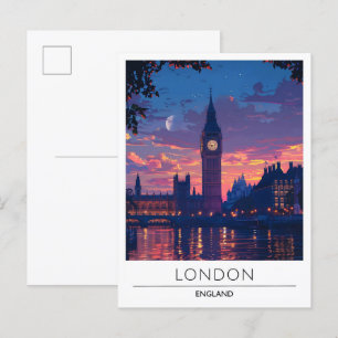 Londen Engeland Reizen Briefkaart