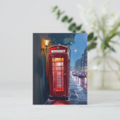 Londen Engeland Rode Telefoon Booth Travel Briefkaart (Staand voorkant)