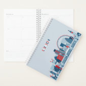 Londen, Engeland | Rode, witte en blauwe skies Planner (Display)