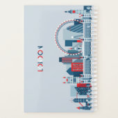 Londen, Engeland | Rode, witte en blauwe skies Planner (Achterkant)
