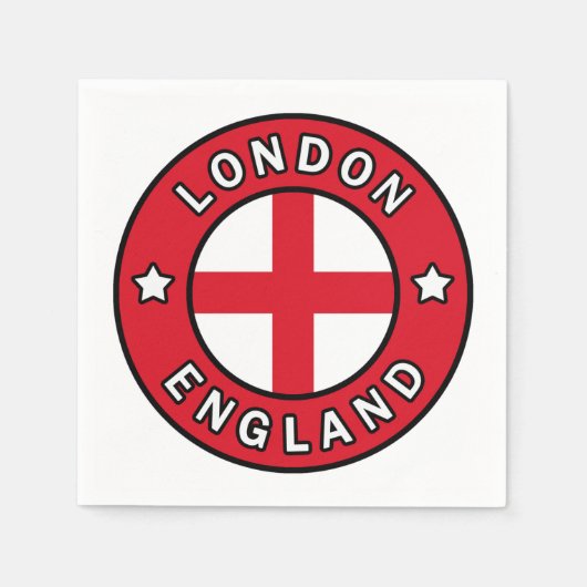 Londen Engeland Servet (Voorkant)