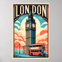 Londen Engeland Travel Poster