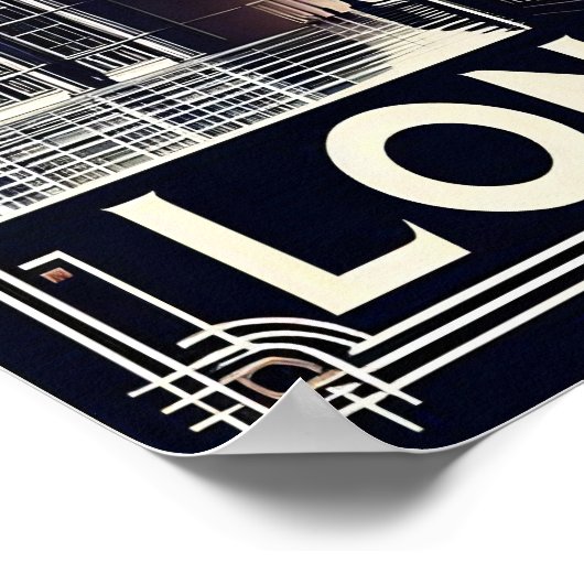 Londen Engeland Travel Poster (Hoek)