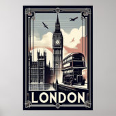 Londen Engeland Travel Poster (Voorkant)
