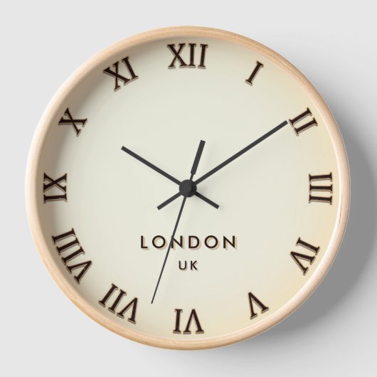 Londen Engeland UK tijdzone Romeinse cijfers (Voorkant)